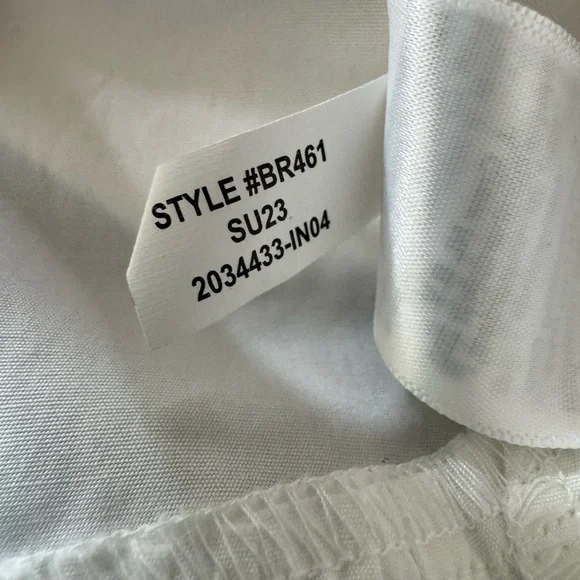 NWT J. Crew Amelia Ruffle Hem Shirt Dress S White Poplin BR461 size Small - Picture 9 of 9